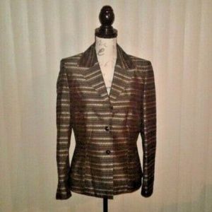 EUC Patchwork Ribbon Jacket/Blazer Size 8